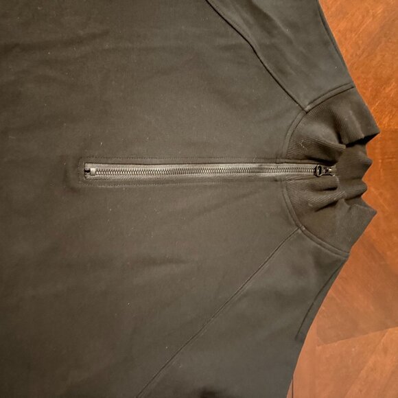 Madonna & Co Black Half-Zip‎ Pullover Sweatshirt Large - Picture 4 of 10